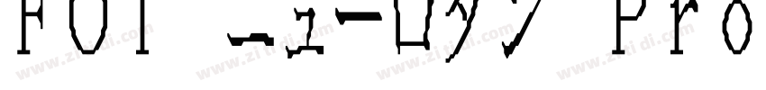FOT ニューロダン ProN UB字体转换